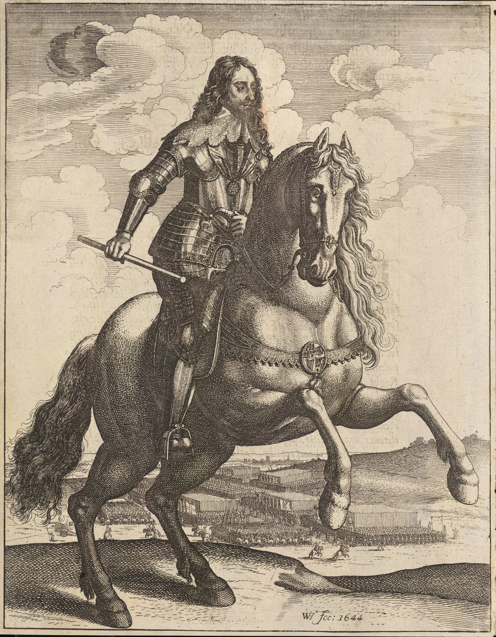 Charles I. State 3 av Wenceslaus Hollar