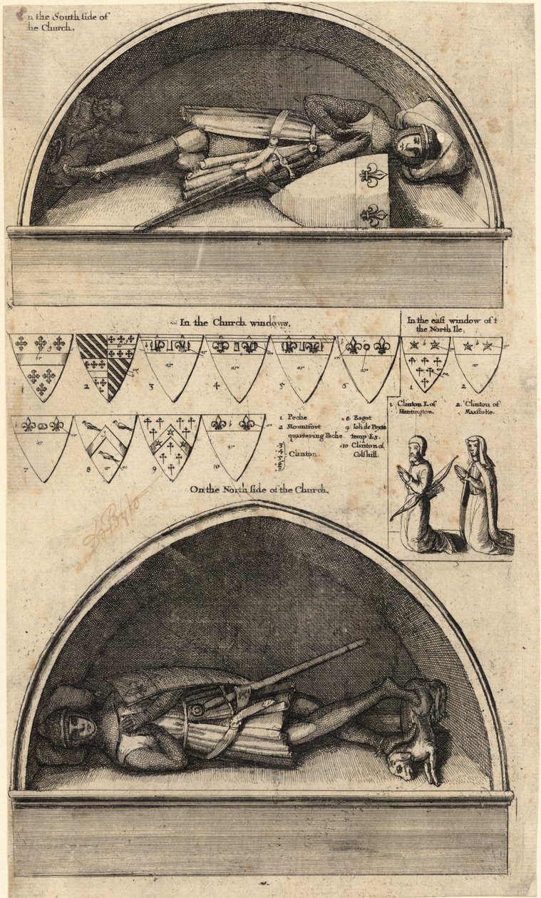 Clinton family (monument) av Wenceslaus Hollar