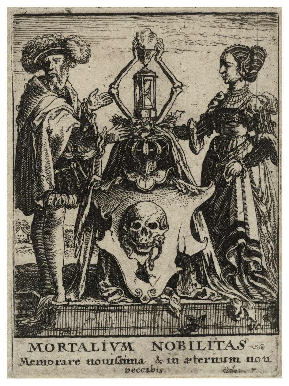 Dödens vapensköld. Stat 2 av Wenceslaus Hollar