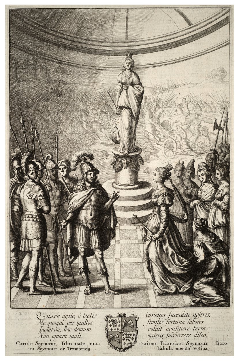 Dido och Aeneas. Stat 2 av Wenceslaus Hollar