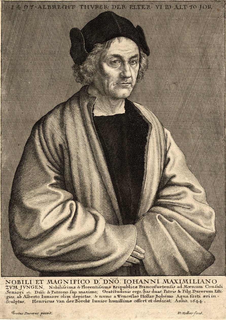 Dürer the elder. State 2 av Wenceslaus Hollar