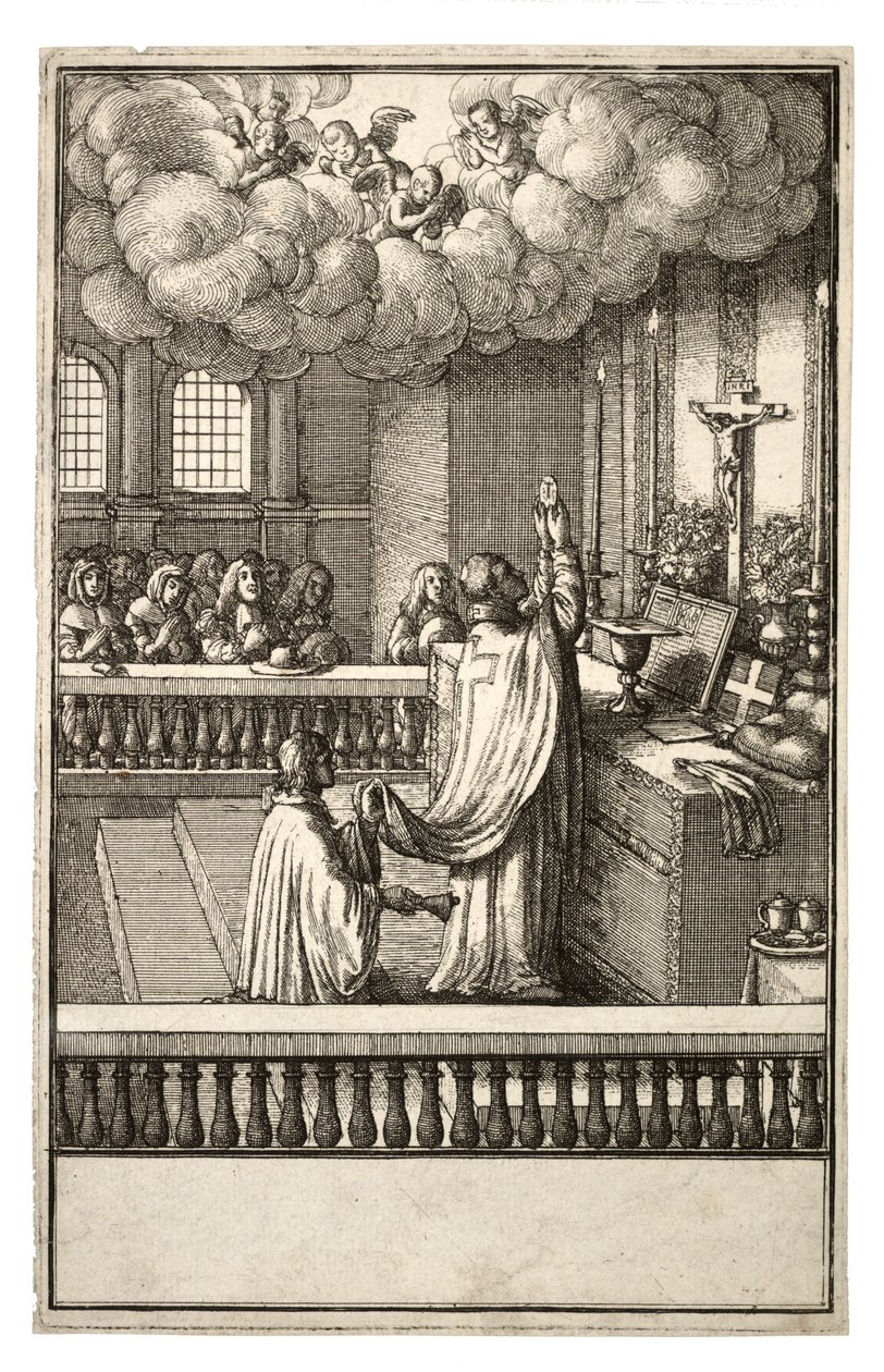 Elevation of the Host av Wenceslaus Hollar