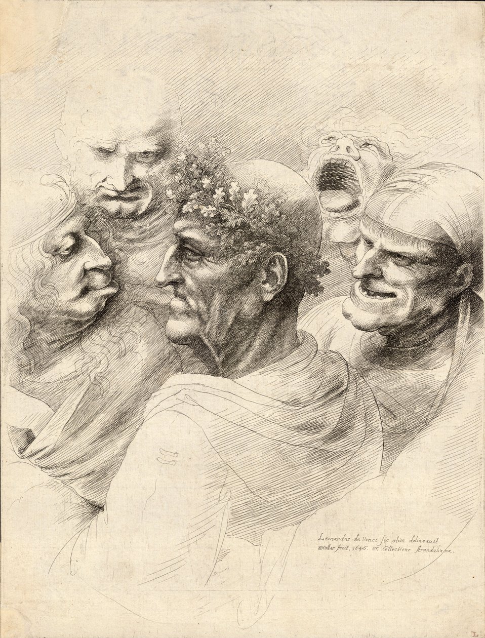 Five men av Wenceslaus Hollar