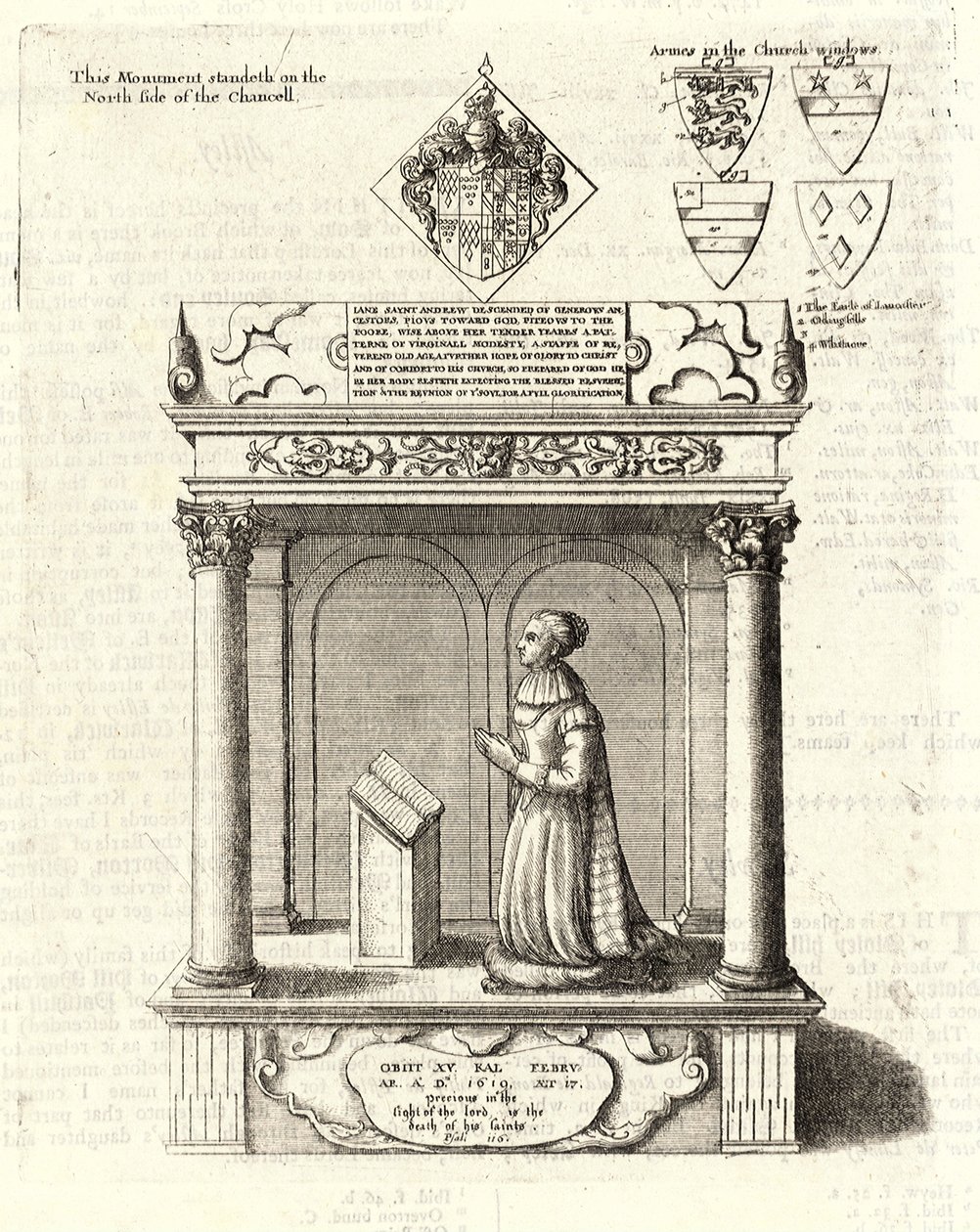 Jane St Andrew (Monument). Stat 2 av Wenceslaus Hollar