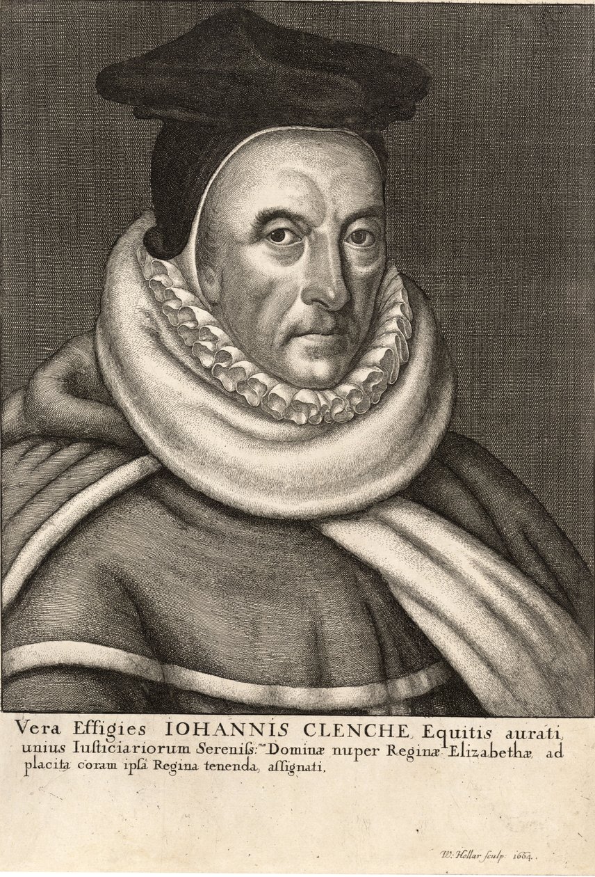 John Clenche. State 1 av Wenceslaus Hollar