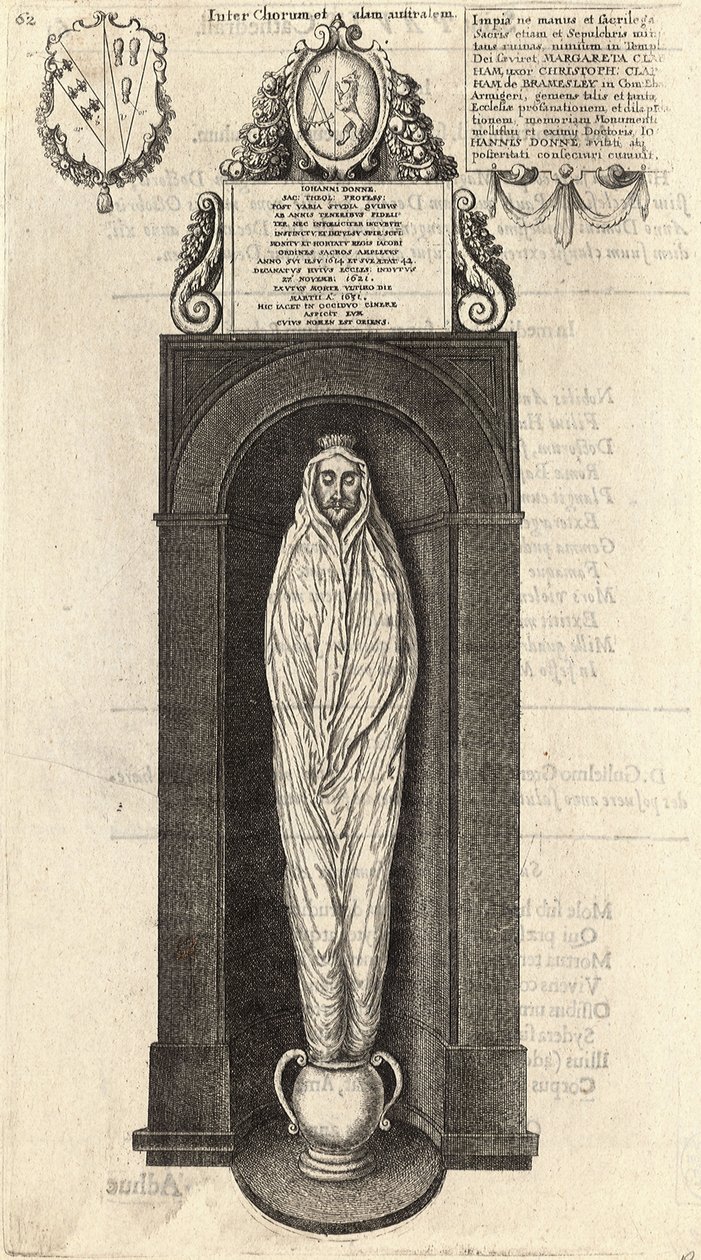 John Donne (monument) av Wenceslaus Hollar
