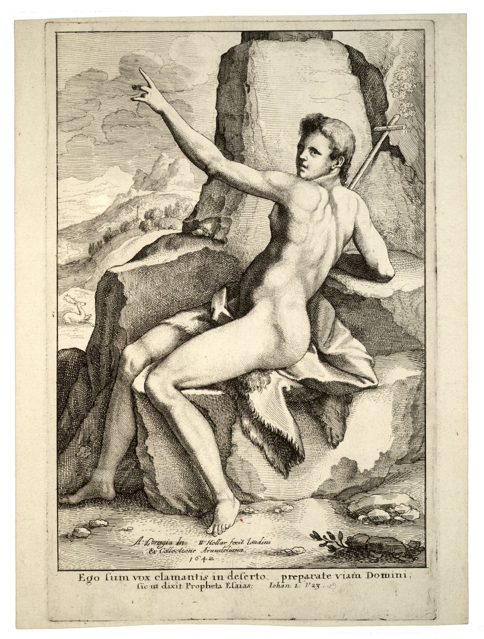 Johannes Döparen. Stat 2 av Wenceslaus Hollar