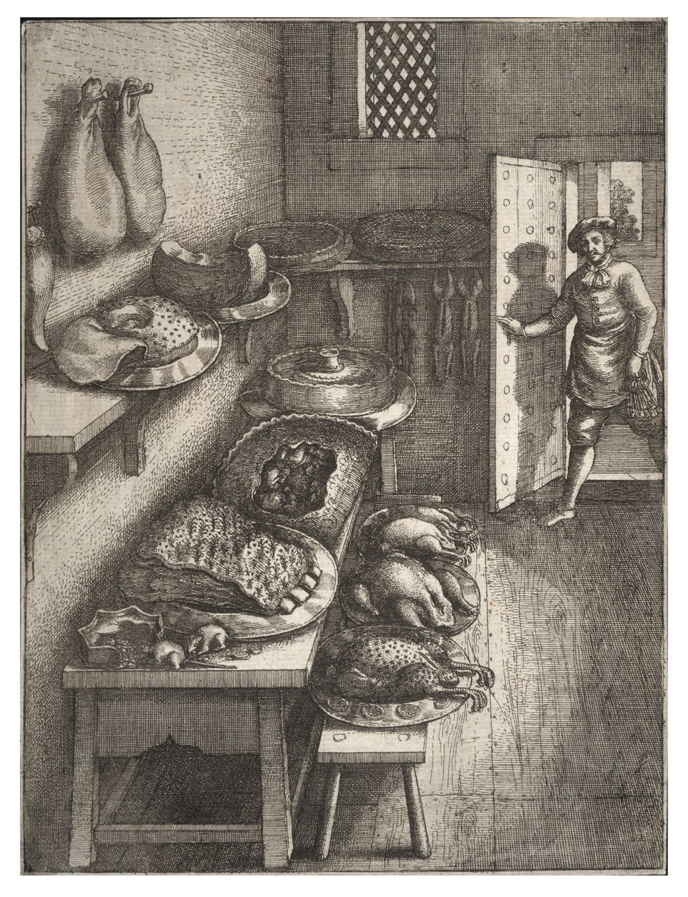 Town and country mouse av Wenceslaus Hollar