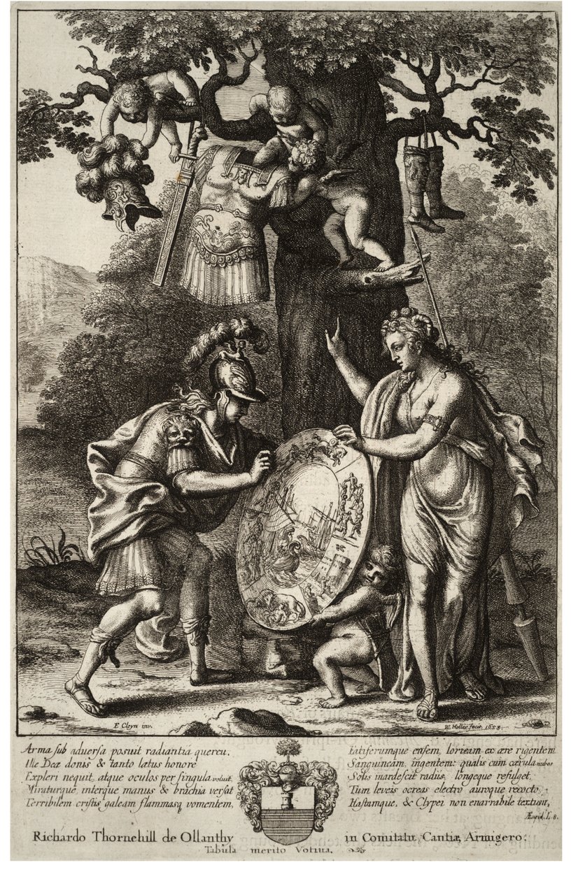 Venus ger Aeneas sina vapen. Stat 2 av Wenceslaus Hollar