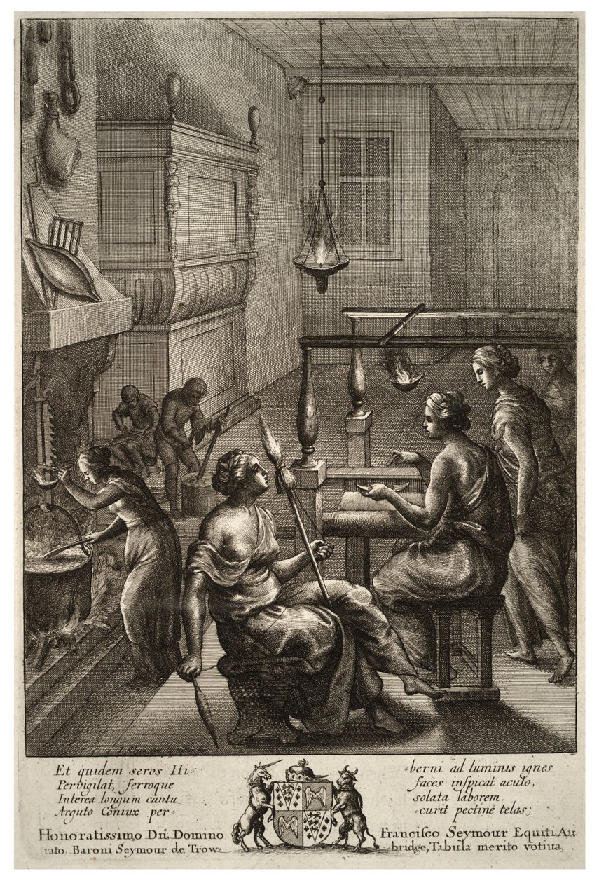 Women at work. State 1 av Wenceslaus Hollar