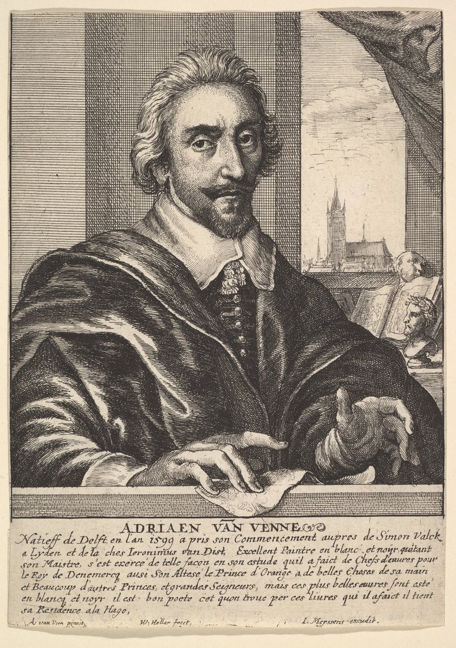 Adrian van de Venne, 1649. av Wenceslaus Hollar