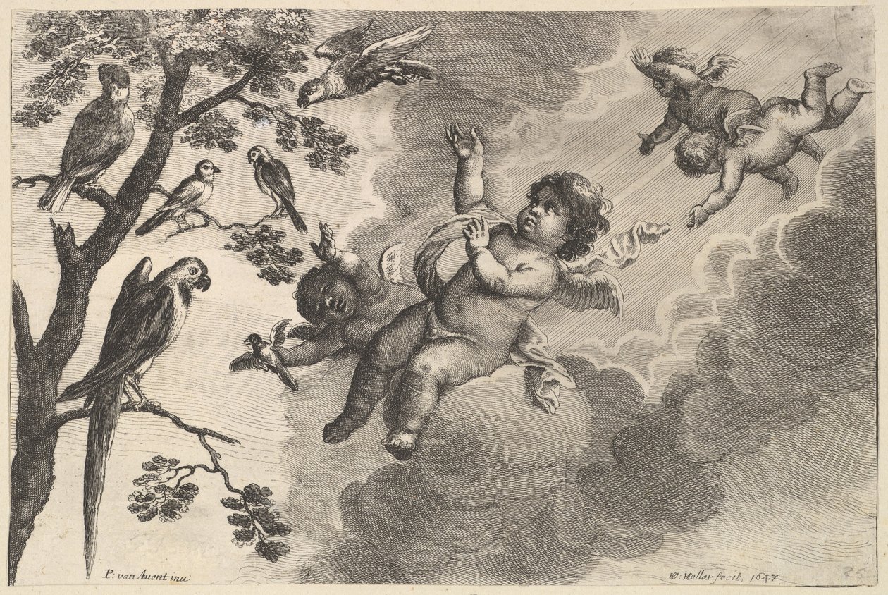 Air The Four Elements, ca. 1647. av Wenceslaus Hollar