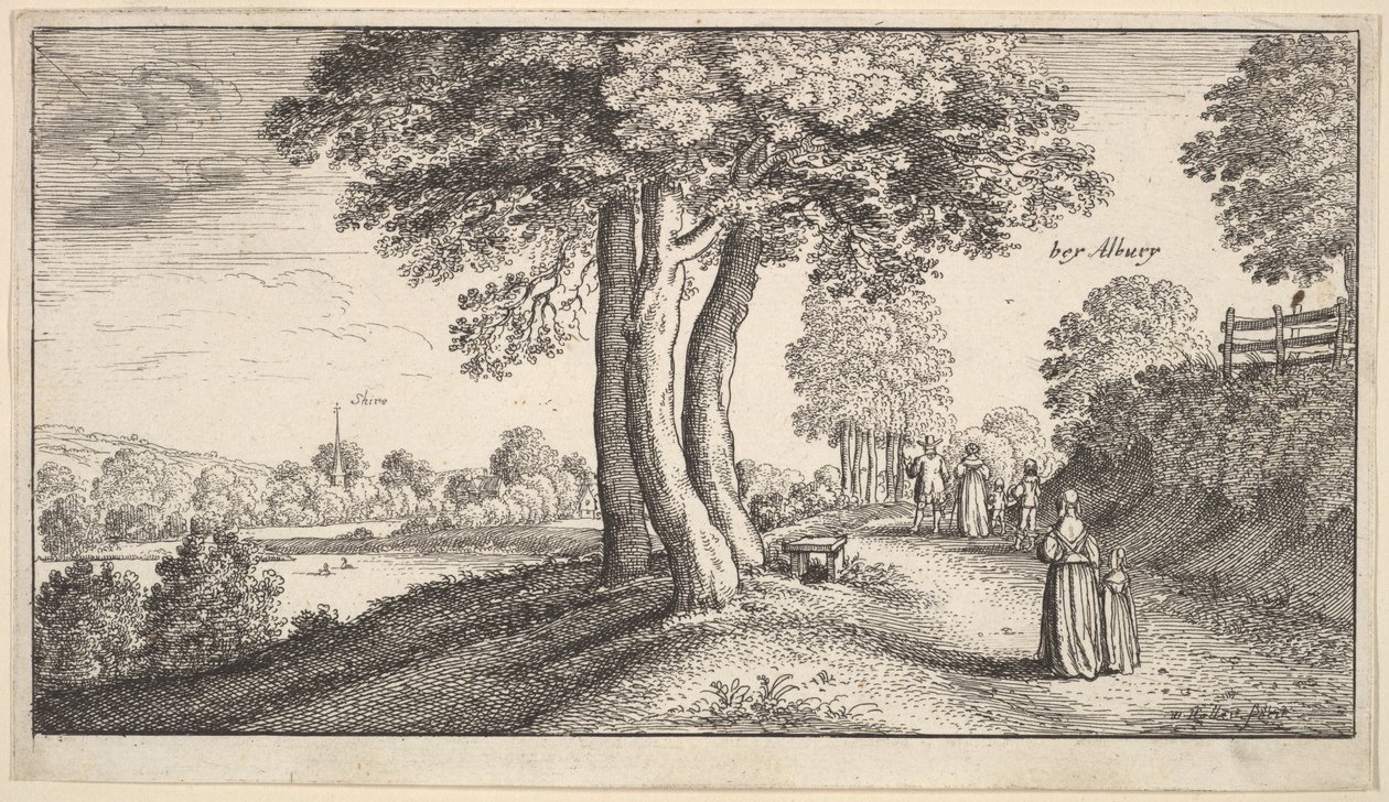 Albury, 1625-77. av Wenceslaus Hollar