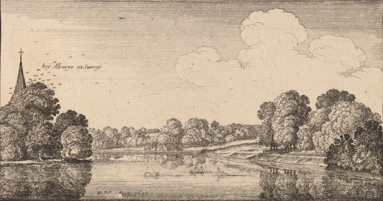 Albury, 1645. av Wenceslaus Hollar