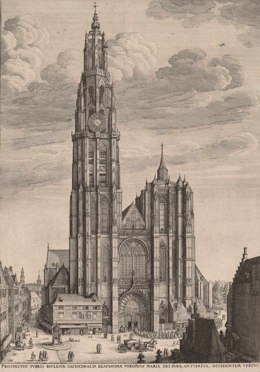 Antwerpens katedral, 1649. av Wenceslaus Hollar