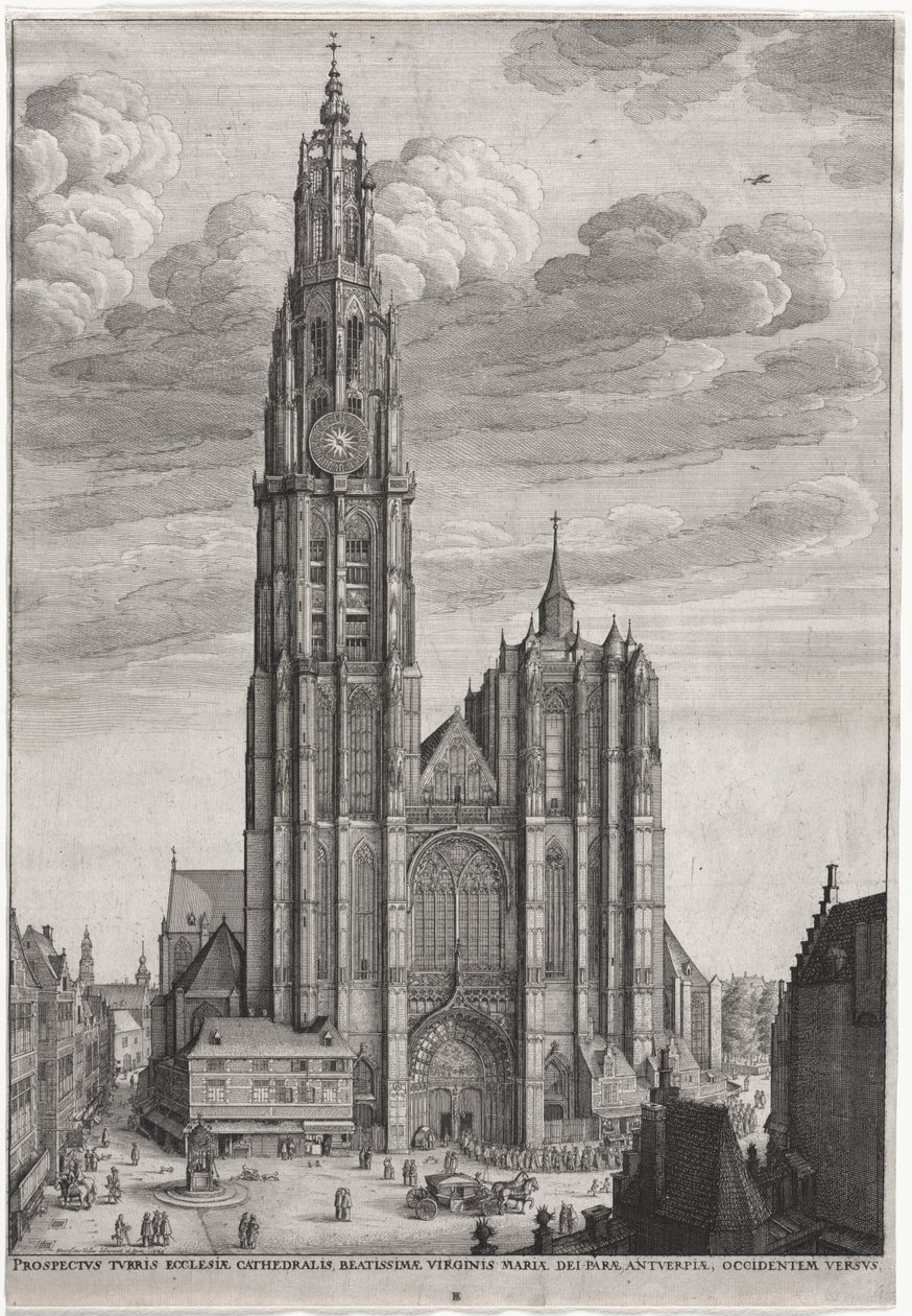 Antwerpens katedral, 1649. av Wenceslaus Hollar