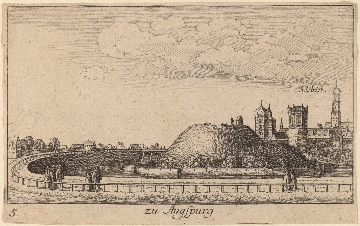 Augsburg av Wenceslaus Hollar