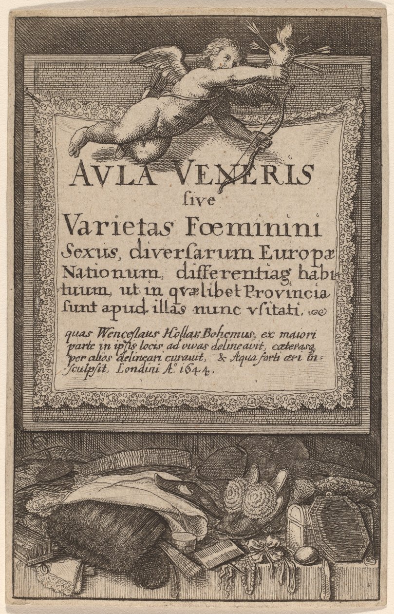Fredagssalen: Titelsida av Wenceslaus Hollar