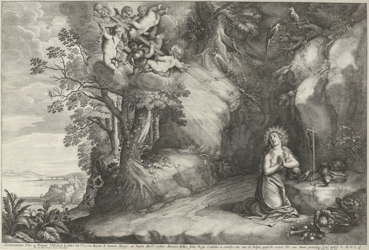 Maria Magdalena till Boetawardi av Wenceslaus Hollar