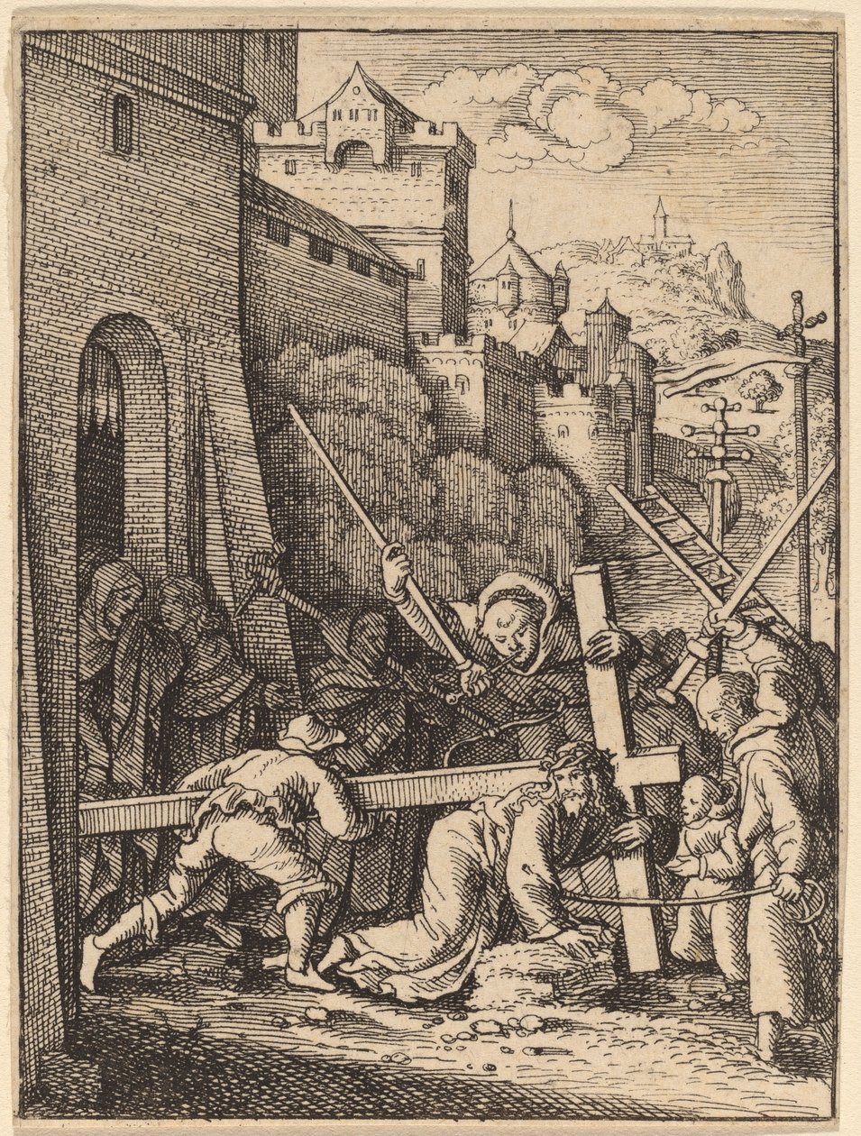 Att bära korset av Wenceslaus Hollar