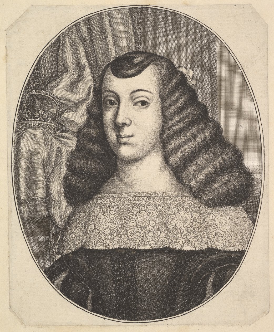 Katarina av Braganza, 1661. av Wenceslaus Hollar