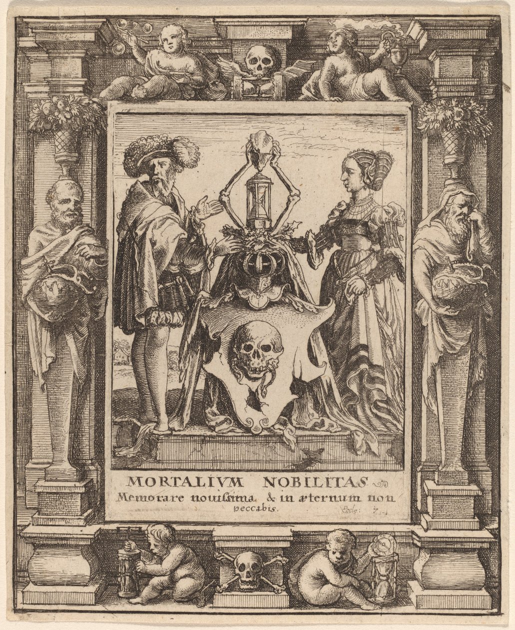 Dödens vapen, 1651. av Wenceslaus Hollar