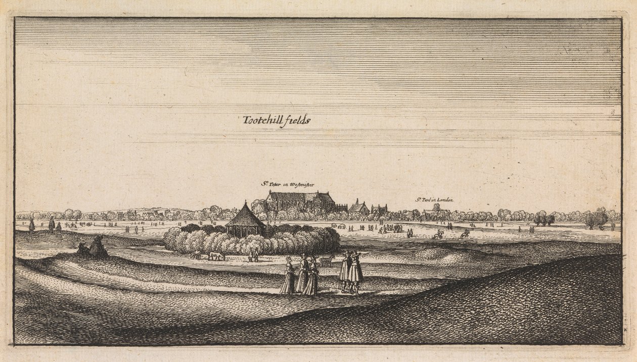 Engelska vyer: Tootehill Fields av Wenceslaus Hollar