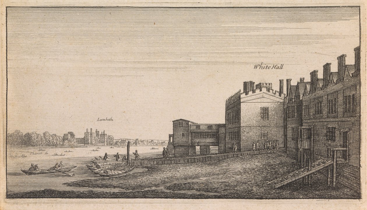 Engelska Visningar: Whitehall Lambeth av Wenceslaus Hollar