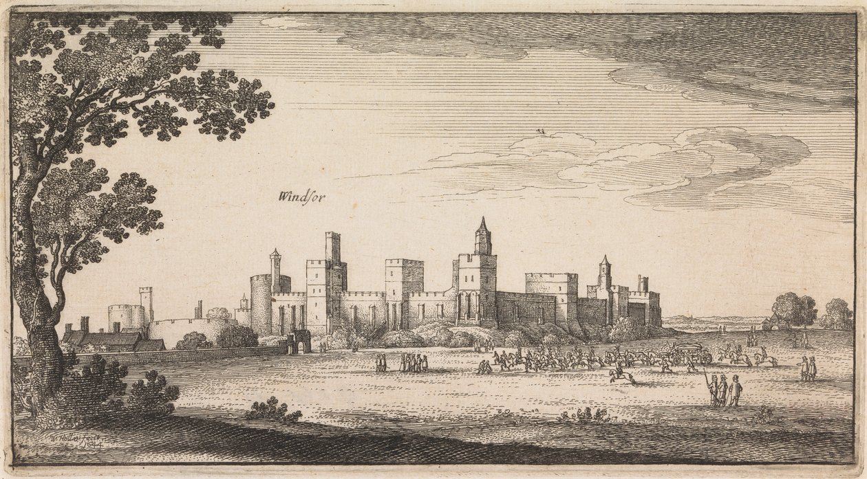 Engelska vyer: Windsor av Wenceslaus Hollar