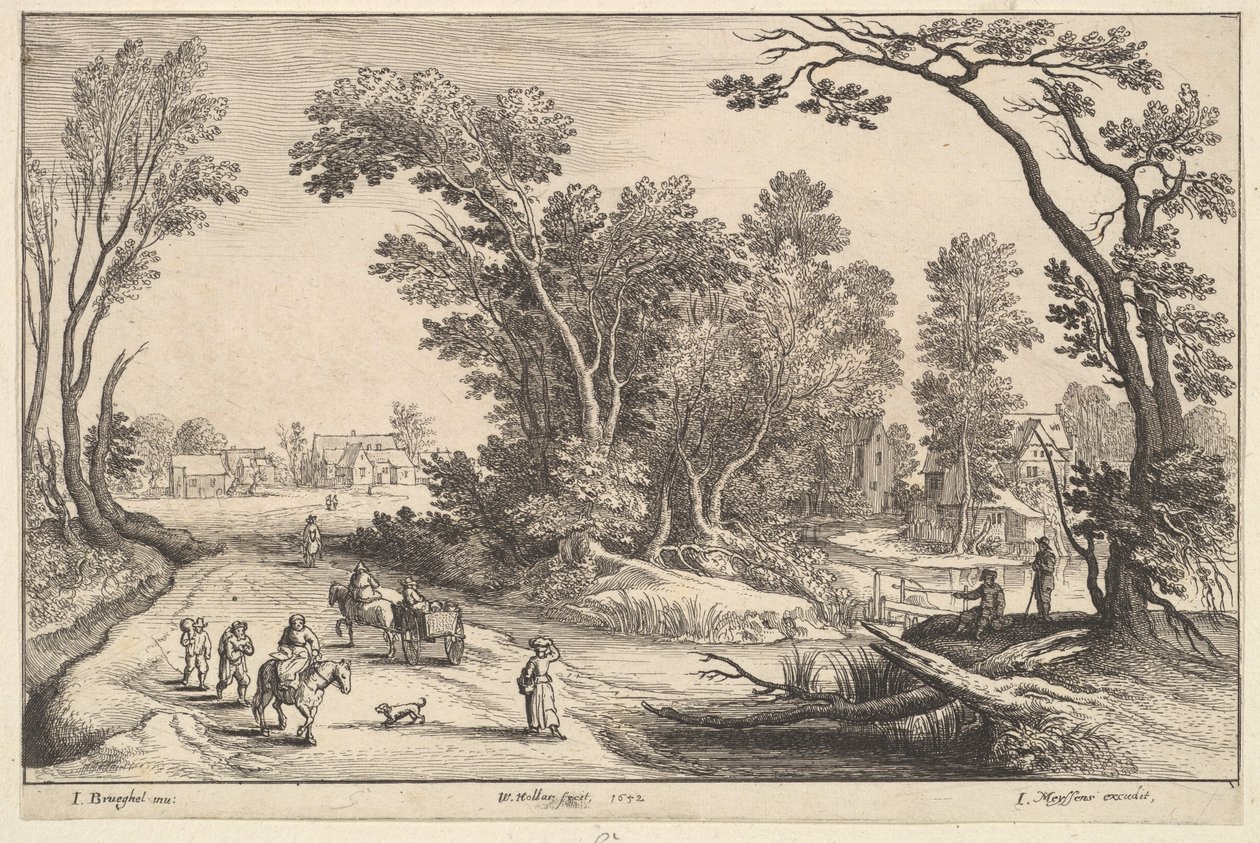 Går till marknaden, 1652. av Wenceslaus Hollar