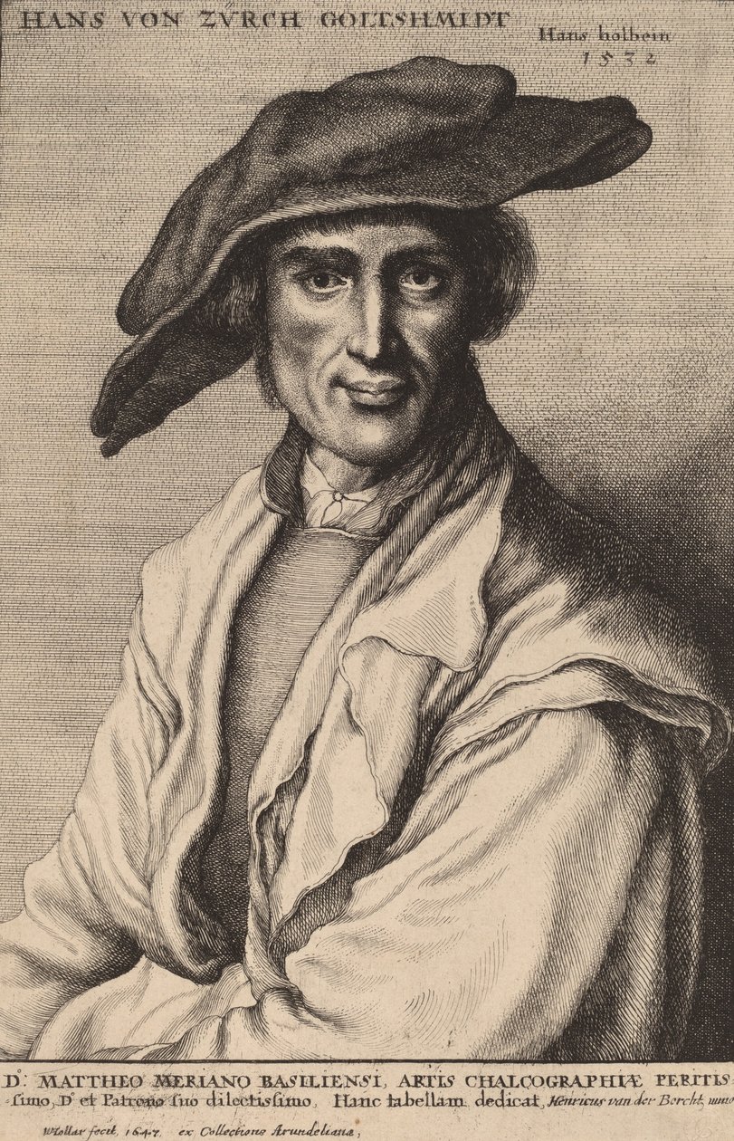Hans von Zurch, guldsmed, 1647. av Wenceslaus Hollar