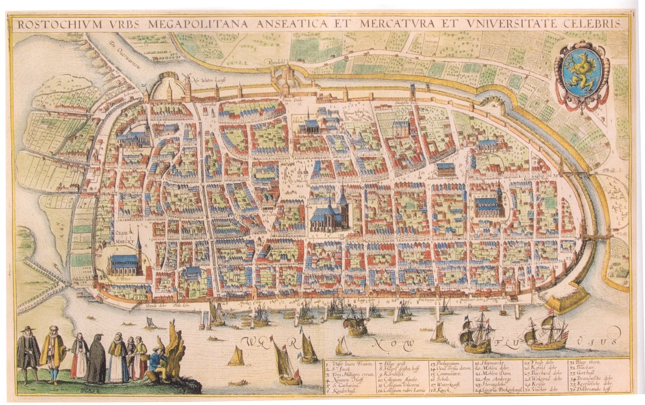 Hollar-Rostock av Wenceslaus Hollar