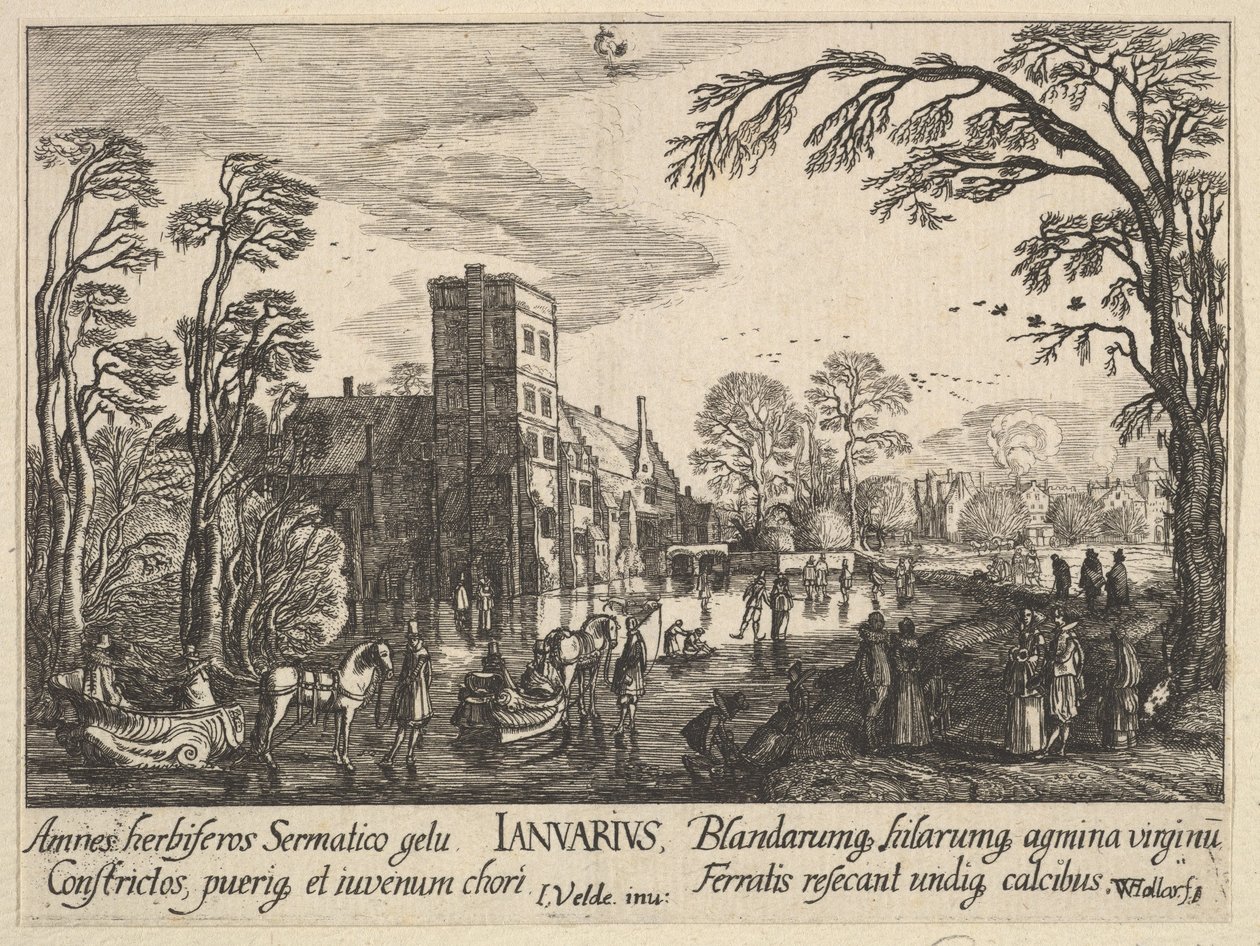 Januari, 1628-29. av Wenceslaus Hollar