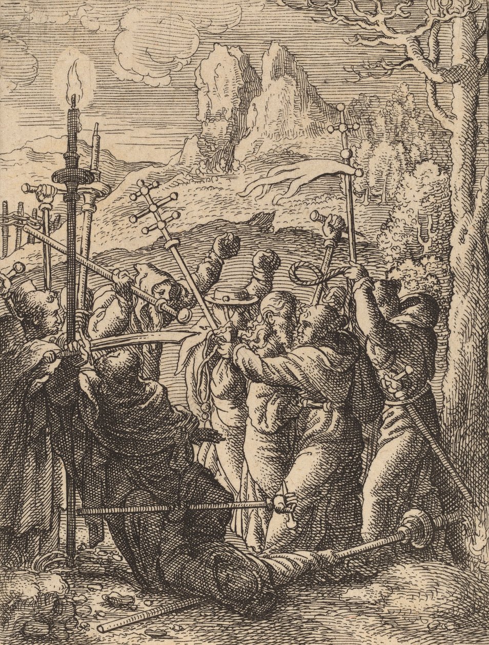 Jesus tagen. av Wenceslaus Hollar