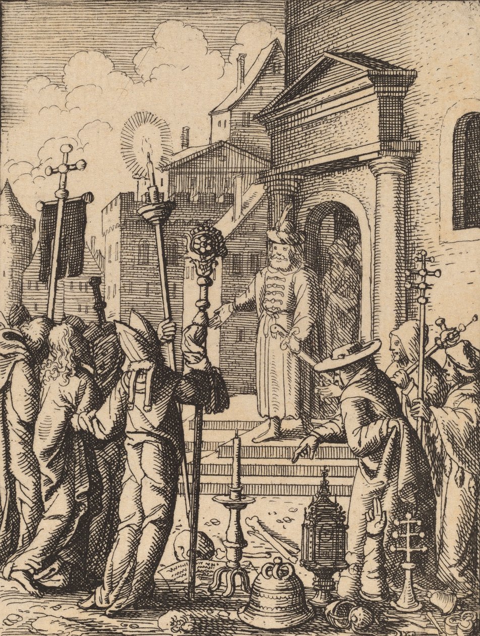Jesus inför Pilatus. av Wenceslaus Hollar