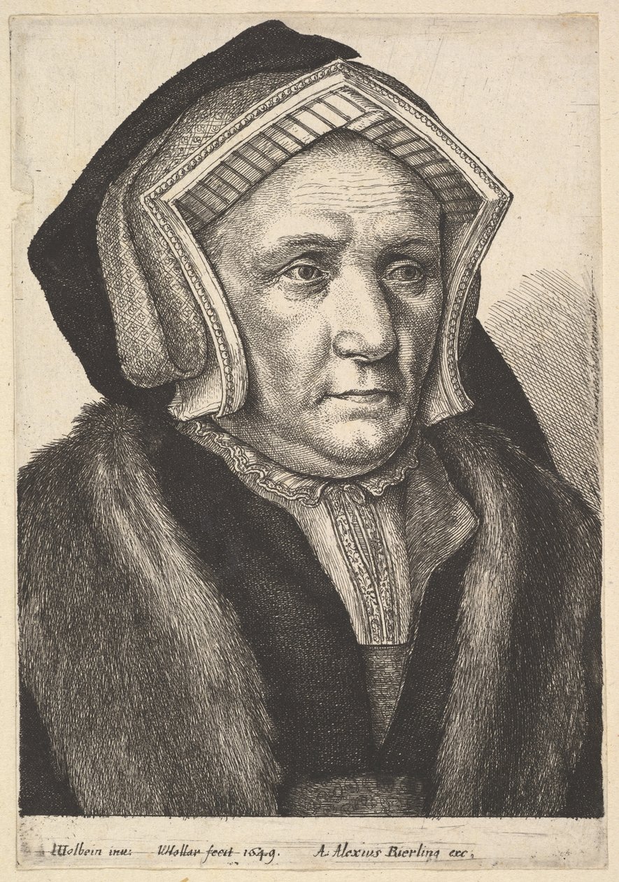 Lady Mary Butts, 1649. av Wenceslaus Hollar