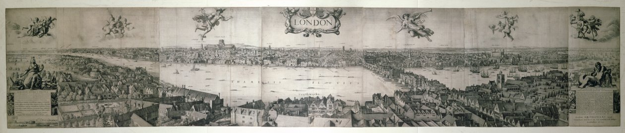 London, 1647 (kopparplåt) av Wenceslaus Hollar