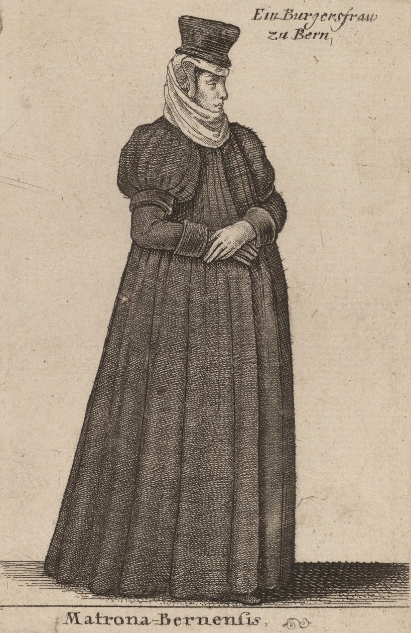 Matrona Bernese. av Wenceslaus Hollar