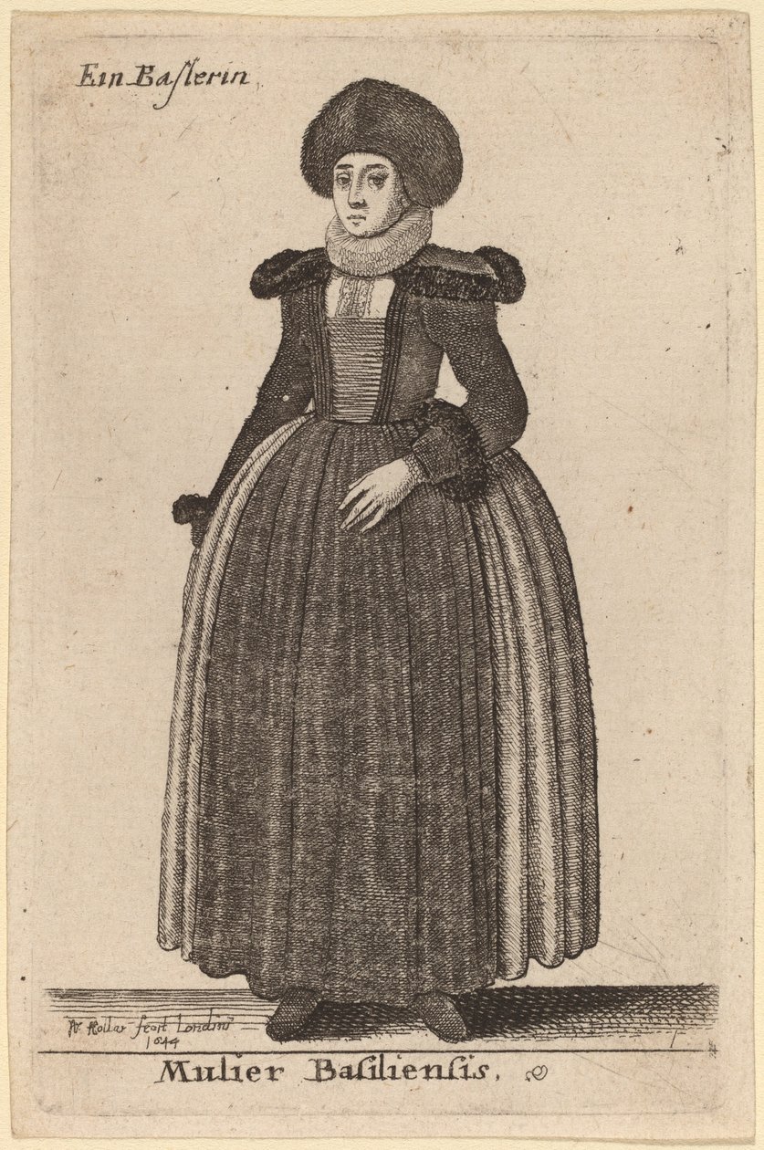 En kvinna från Basel av Wenceslaus Hollar