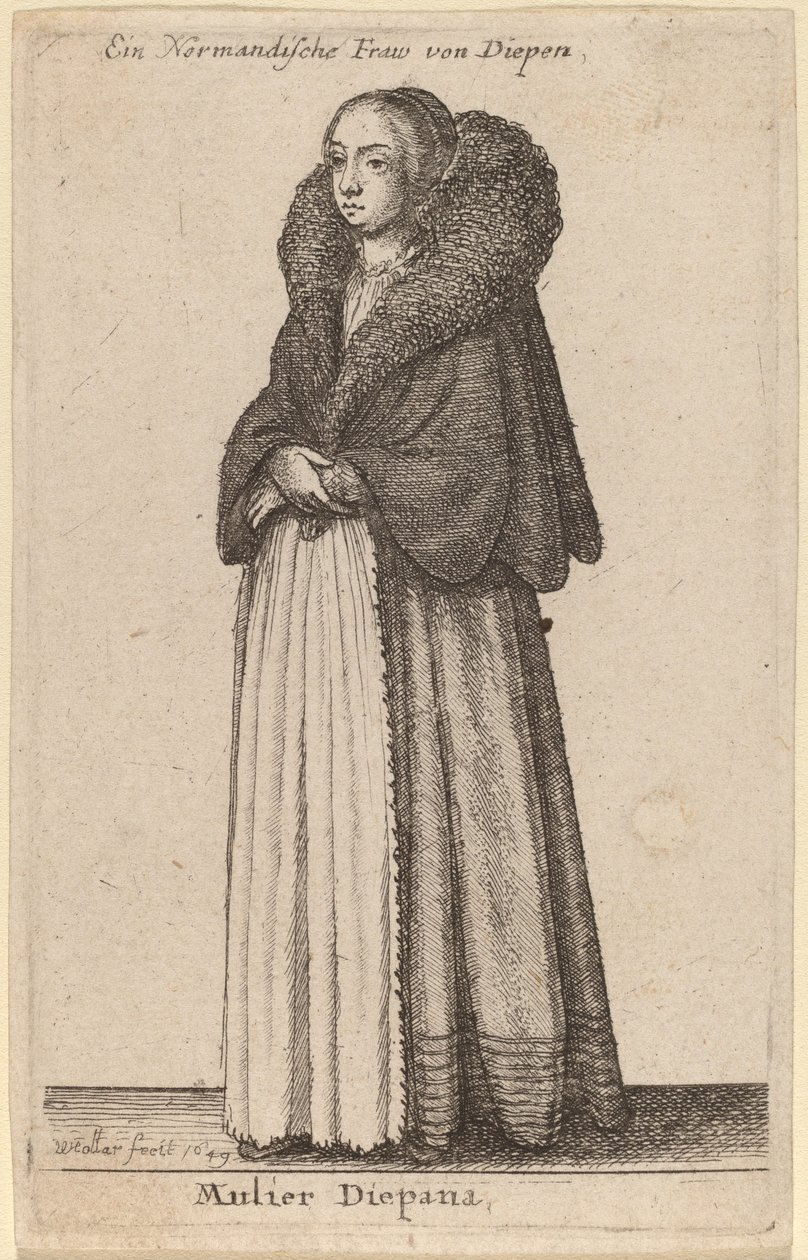 Diepanas fru av Wenceslaus Hollar