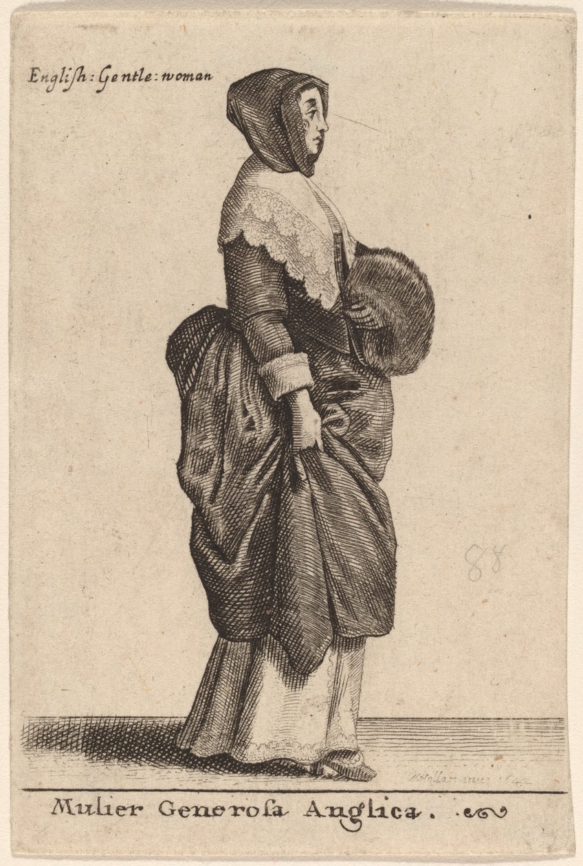 En generös engelsk kvinna av Wenceslaus Hollar