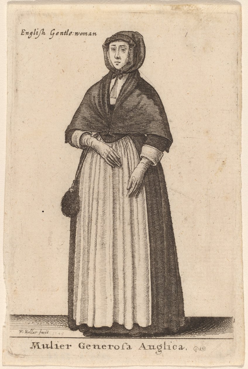 En generös engelsk kvinna av Wenceslaus Hollar