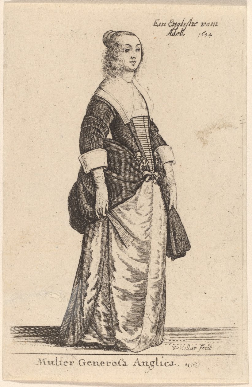 En generös engelsk kvinna av Wenceslaus Hollar