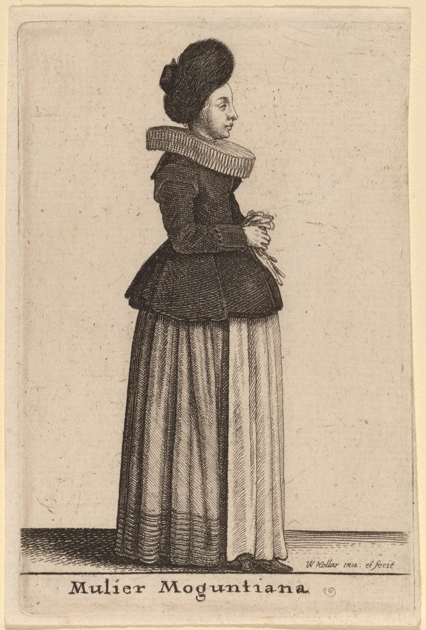 En kvinna från Mainz av Wenceslaus Hollar