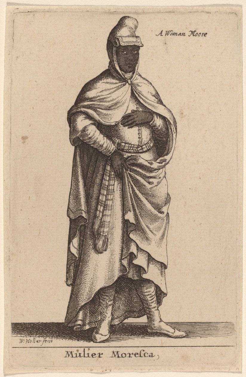 Moriska Mulier av Wenceslaus Hollar