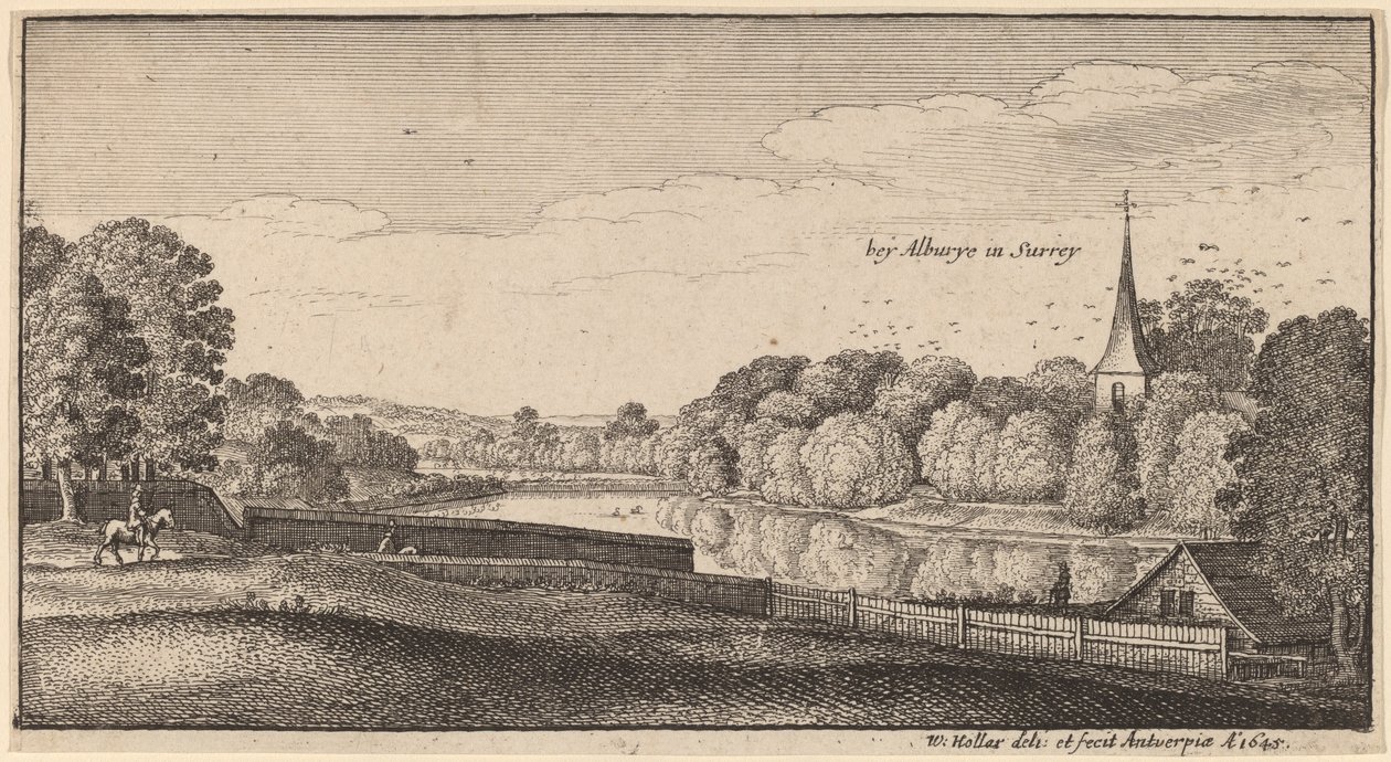 Nära Albury av Wenceslaus Hollar