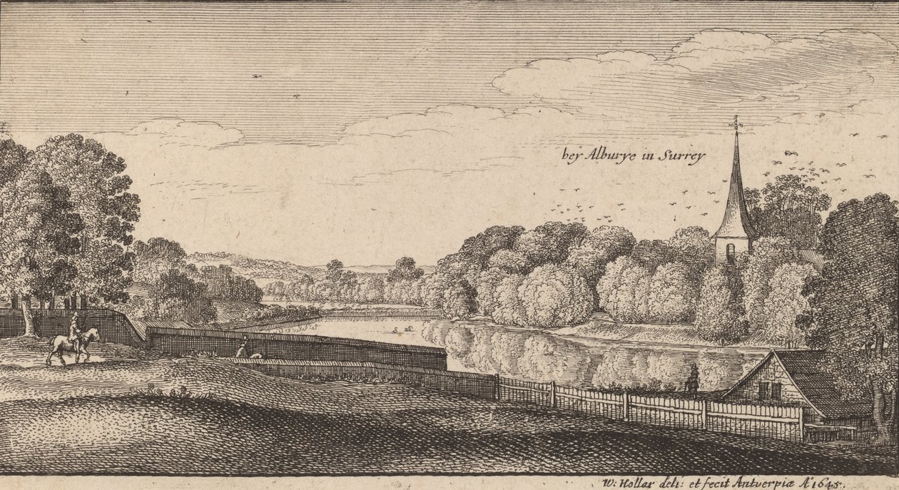 Nära Albury, 1645. av Wenceslaus Hollar