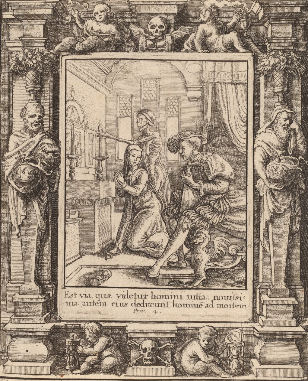 Nunna, 1651. av Wenceslaus Hollar