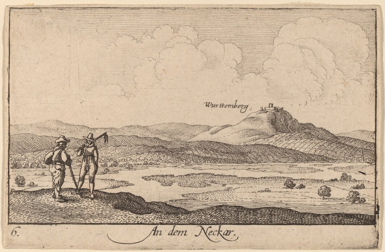 På Neckar av Wenceslaus Hollar