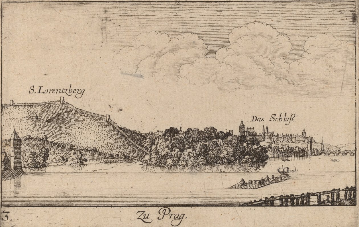 Prag, 1635. av Wenceslaus Hollar